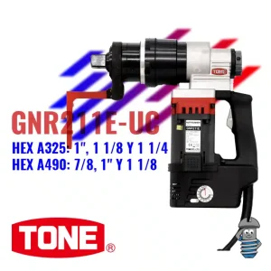 Pistola de instalación tornillos hexagonales GNR211E-UC A325: 1″, 1 1/8 y 1 1/4 / A490: 7/8, 1″ y 1 1/8