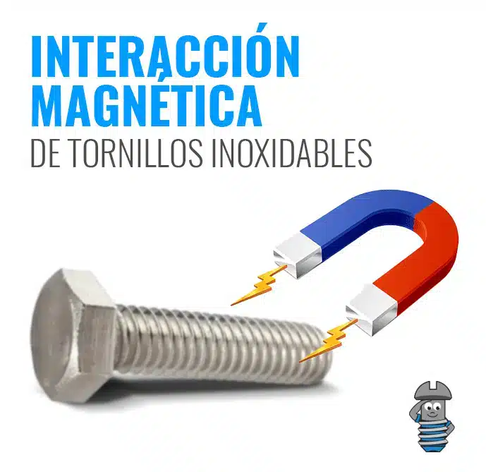 Interacción magnética de tornillos inoxidables