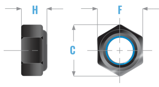 Ficha técnica tuerca nylon