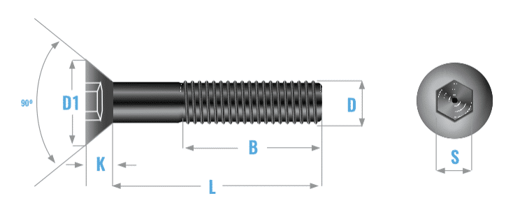 Ficha Técnica Tornillo Allen Plano Métrico