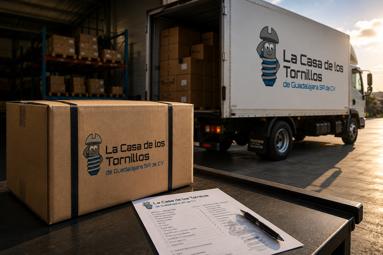 Envío de tornillos certificados Envio de tornillos